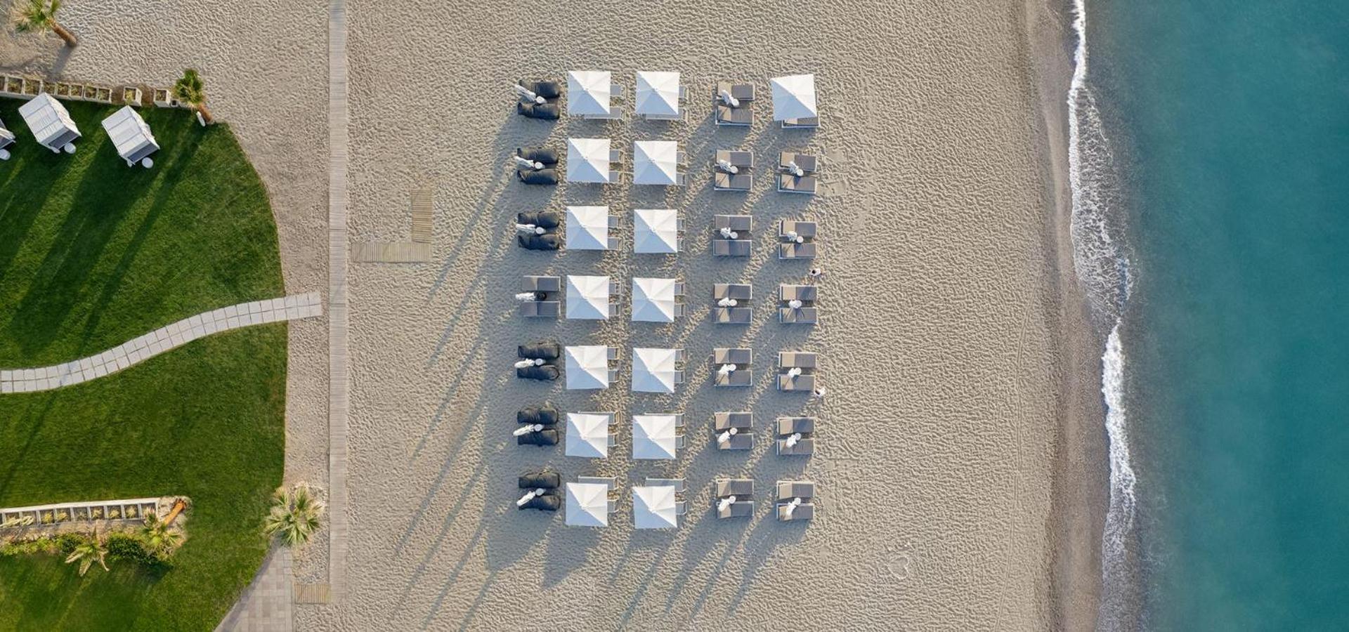 Nautilux Rethymno By Mage Hotels Dış mekan fotoğraf Aerial view of the beach